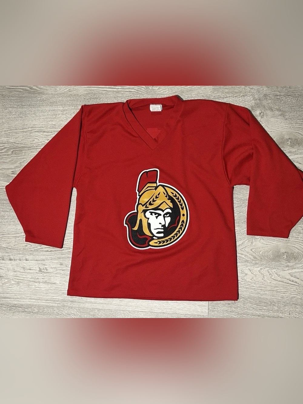 Vintage Ottawa Senators Men’s Red Practice Hockey Jersey - Size Medium